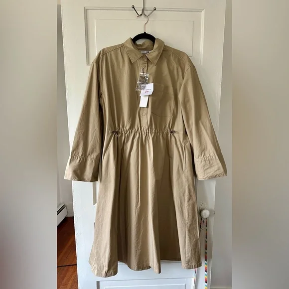Uniqlo x JW Anderson collaboration canvas dress Sz Small/ fits boxy 100% cotton - Picture 2 of 8